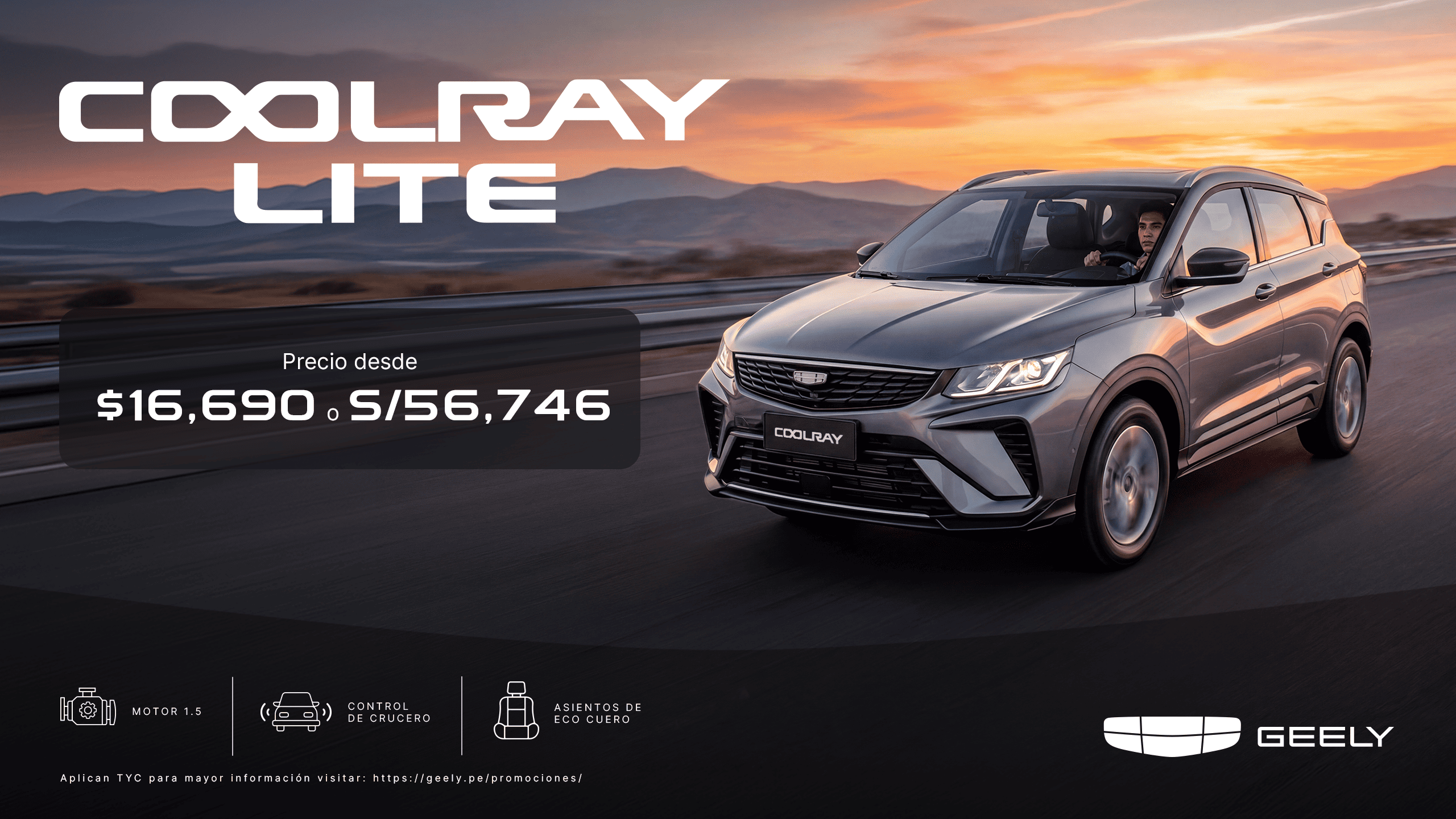 Promoción Geely Coolray Lite