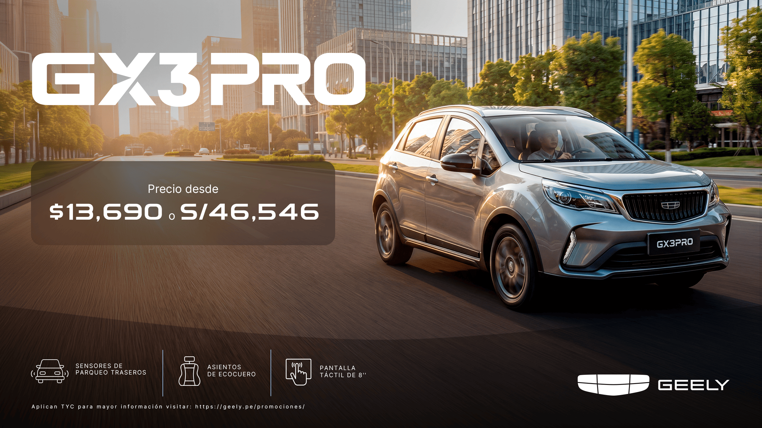 Promoción Geely GX3 Pro